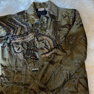 Chico’s sequence jacket size 0